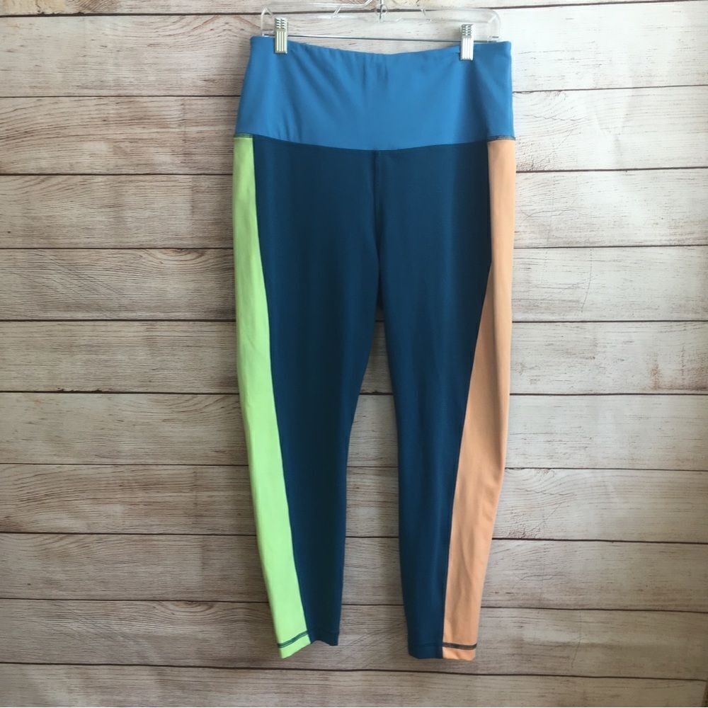 ZELOS COLOR BLOCK HIGH RISE LEGGINGS